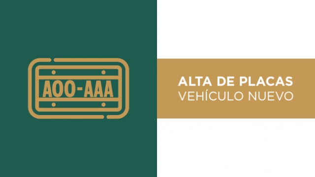 Alta de Placas Vehículo Nuevo